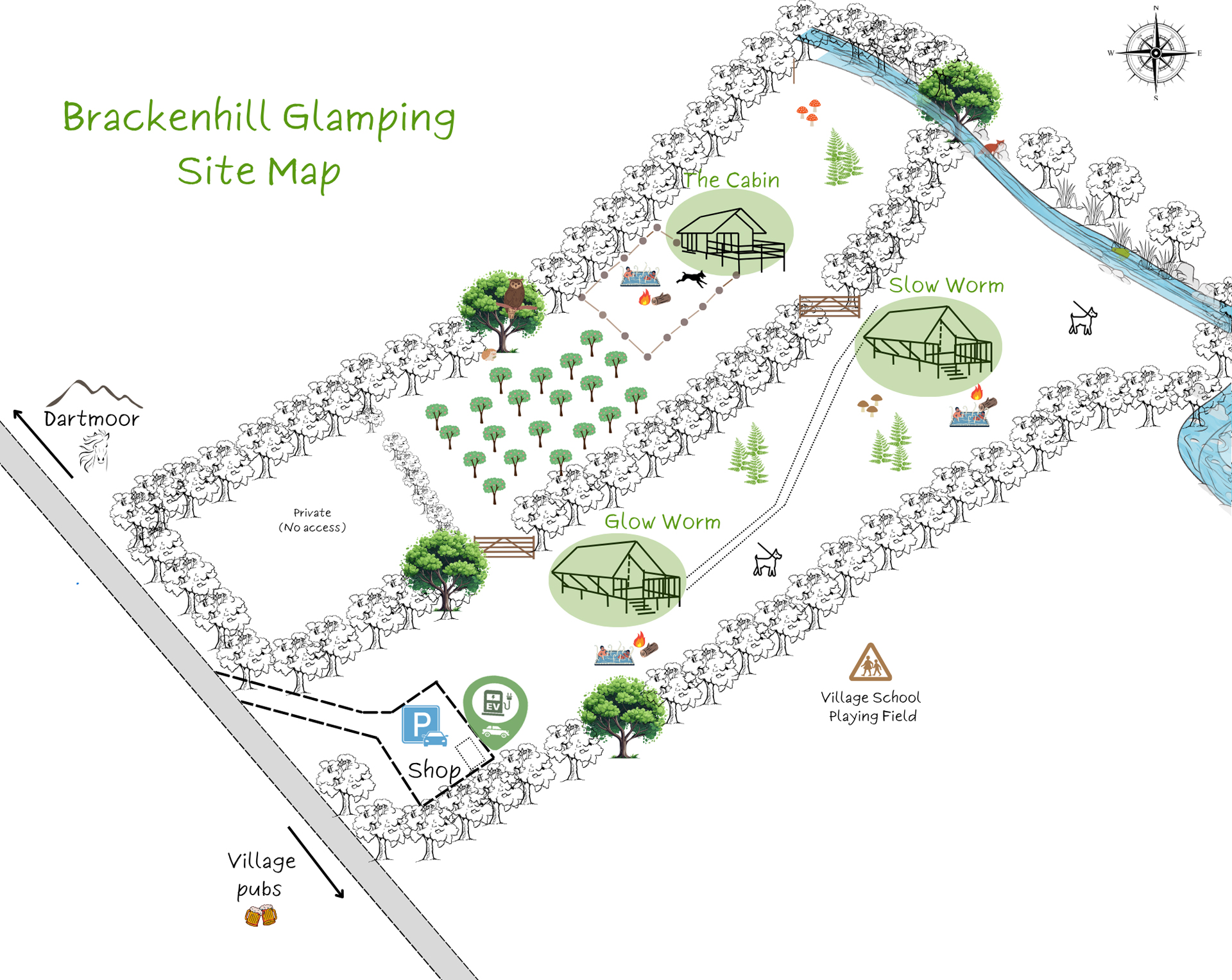 brackenhill glamping devon map
