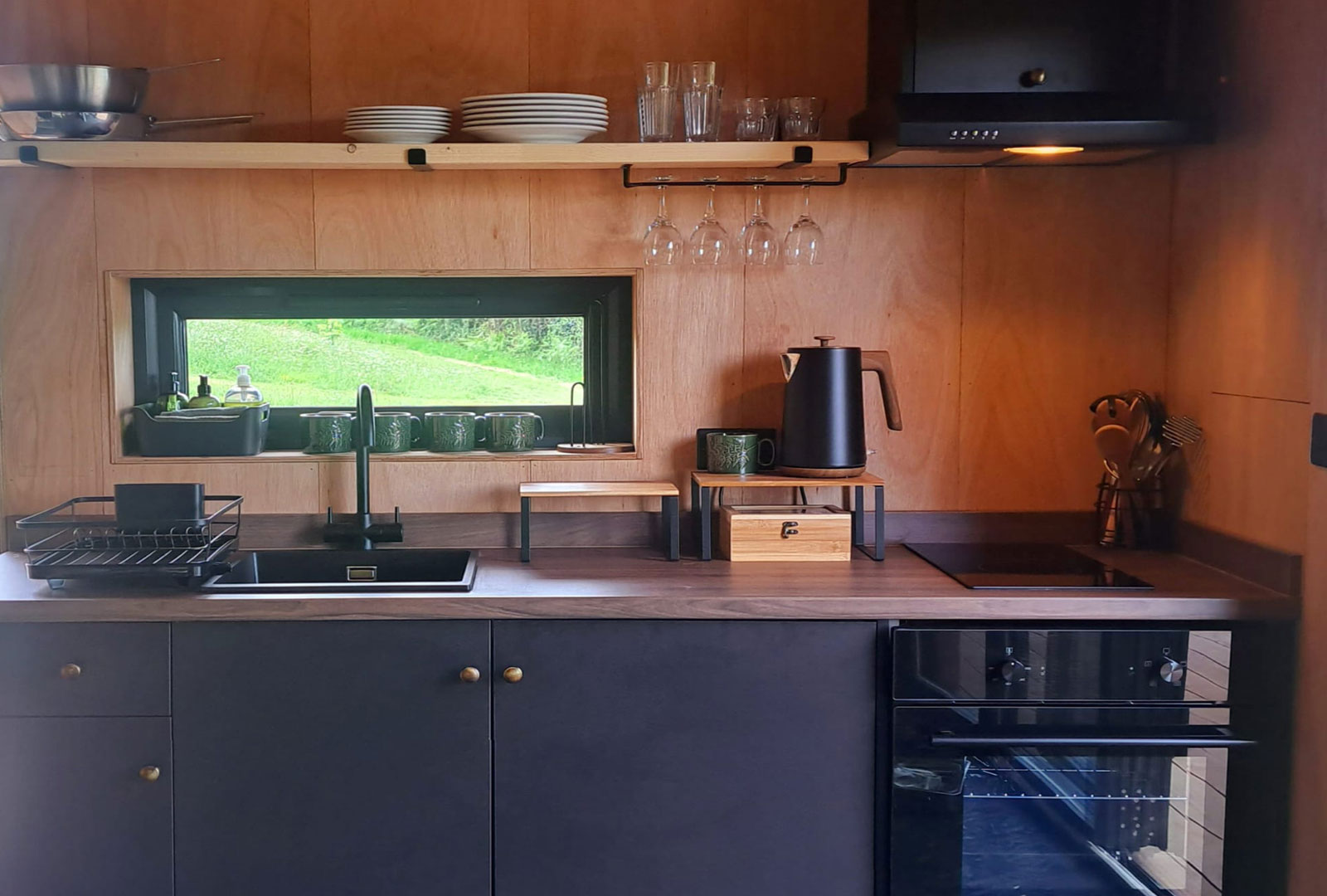 Glamping Cabin Kitchen